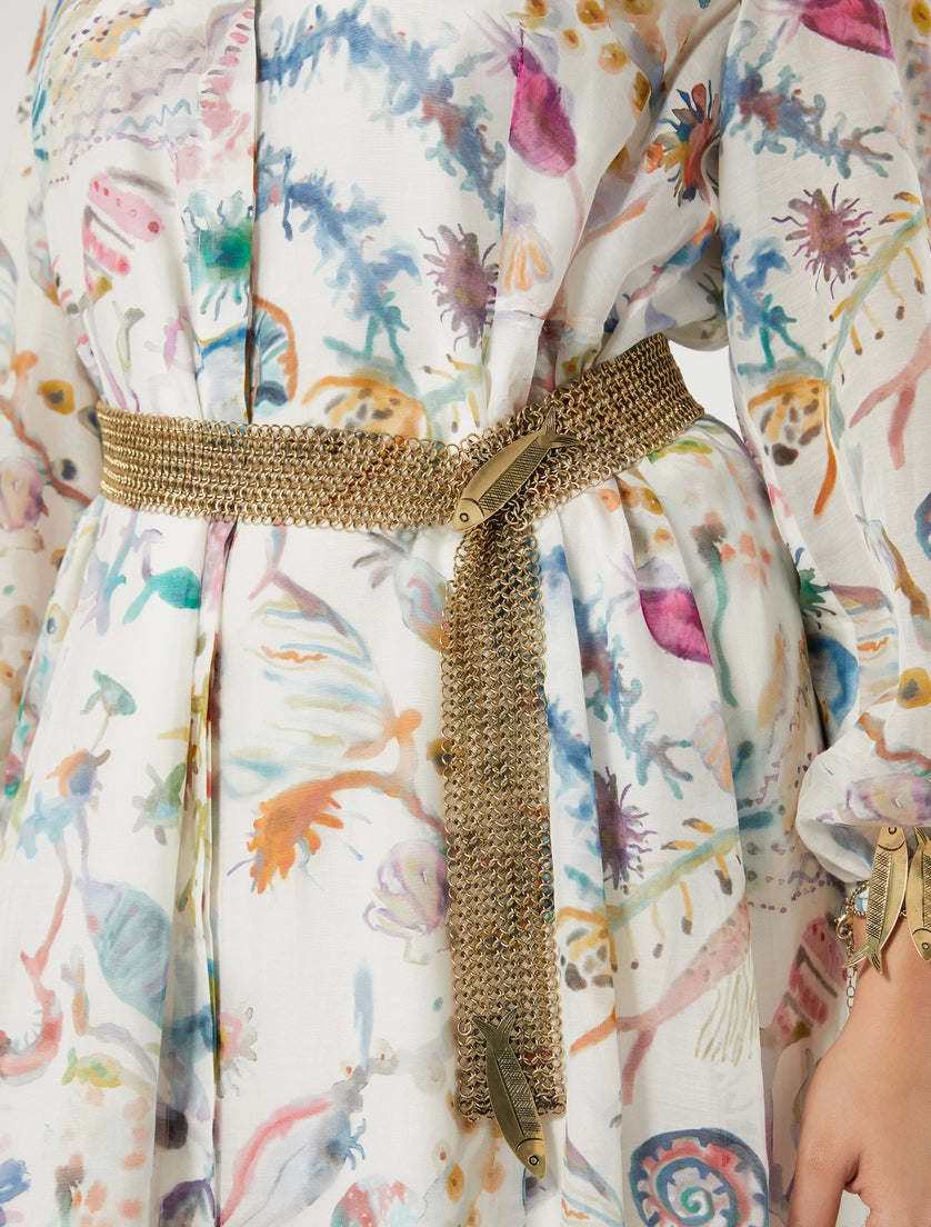 marina rinaldi Metal mesh belt