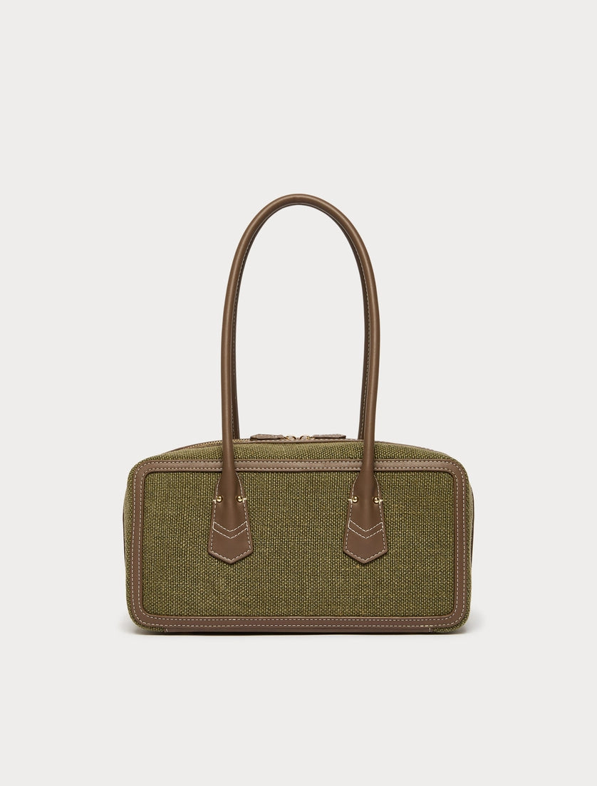 marina rinaldi canvas bowler bag for woman