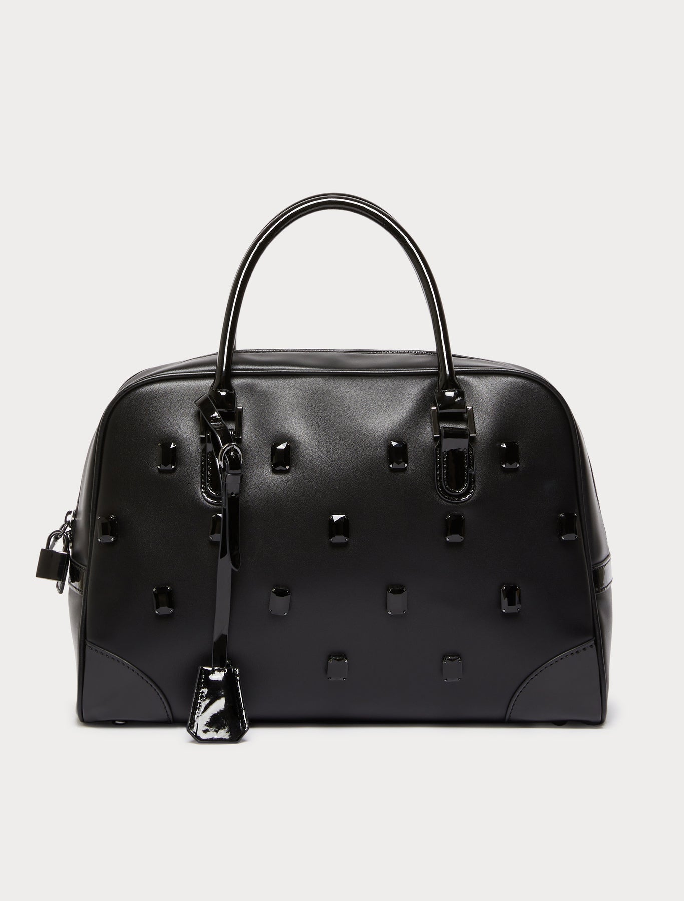 Bag with cabochon embroidery