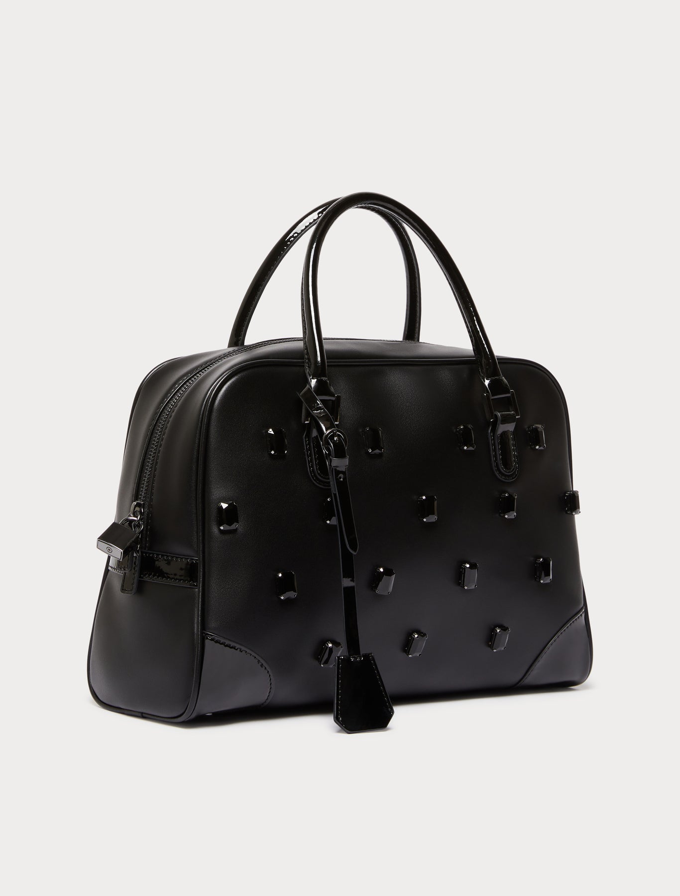 Bag with cabochon embroidery