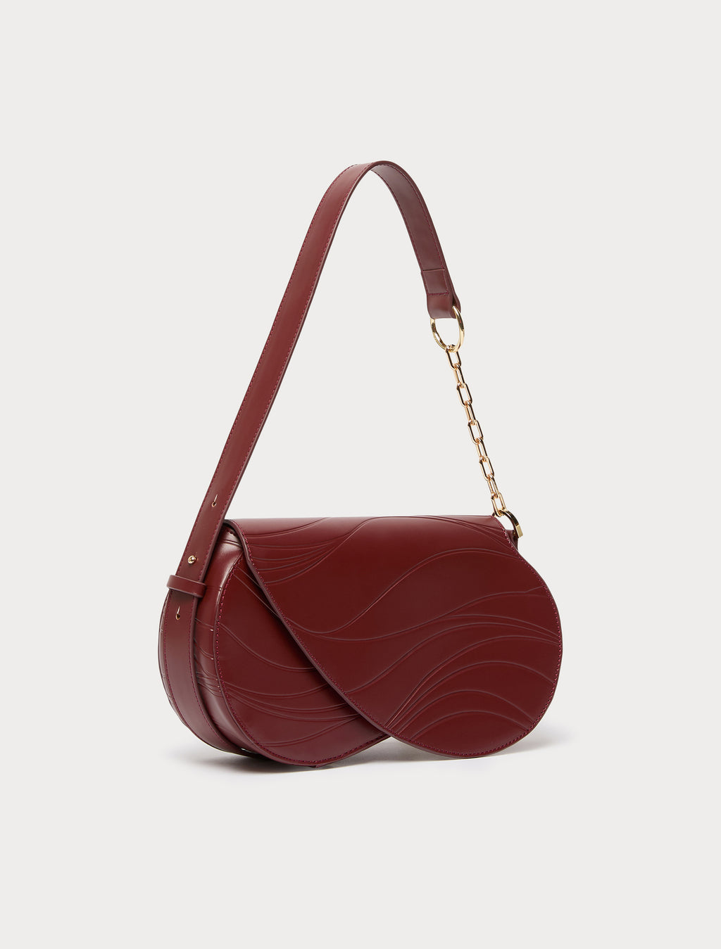 Marina Rinaldi charm-adorned wavy flapover bag for woman