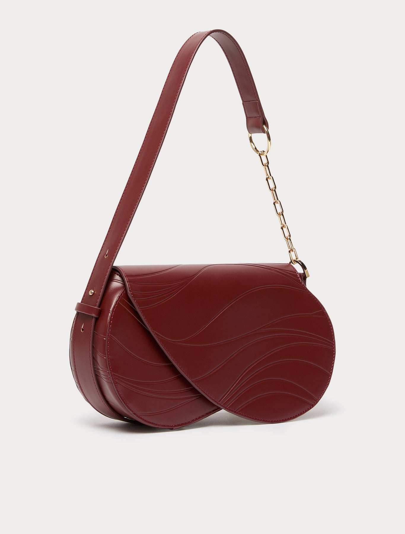 Marina Rinaldi charm-adorned wavy flapover bag for woman
