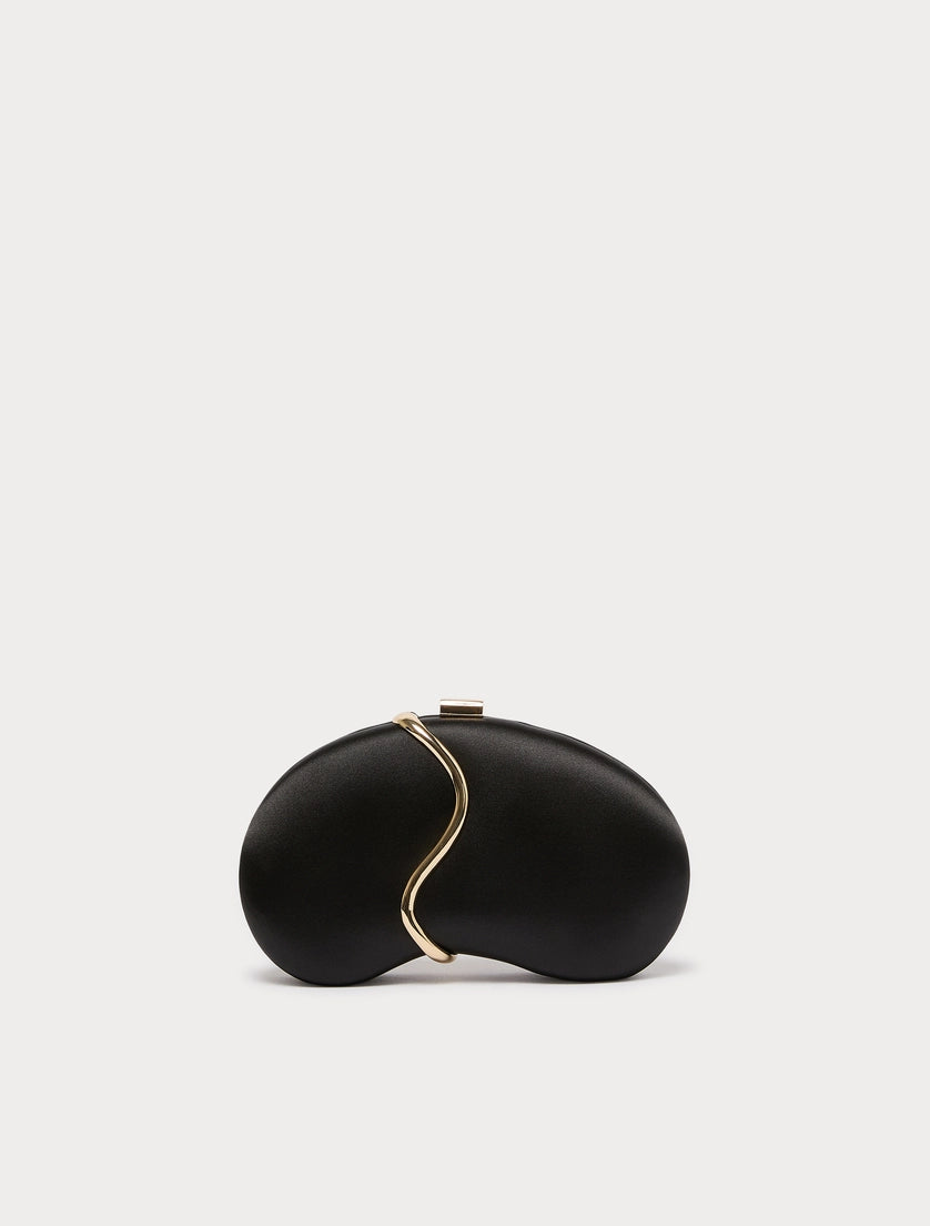 Satin clutch bag