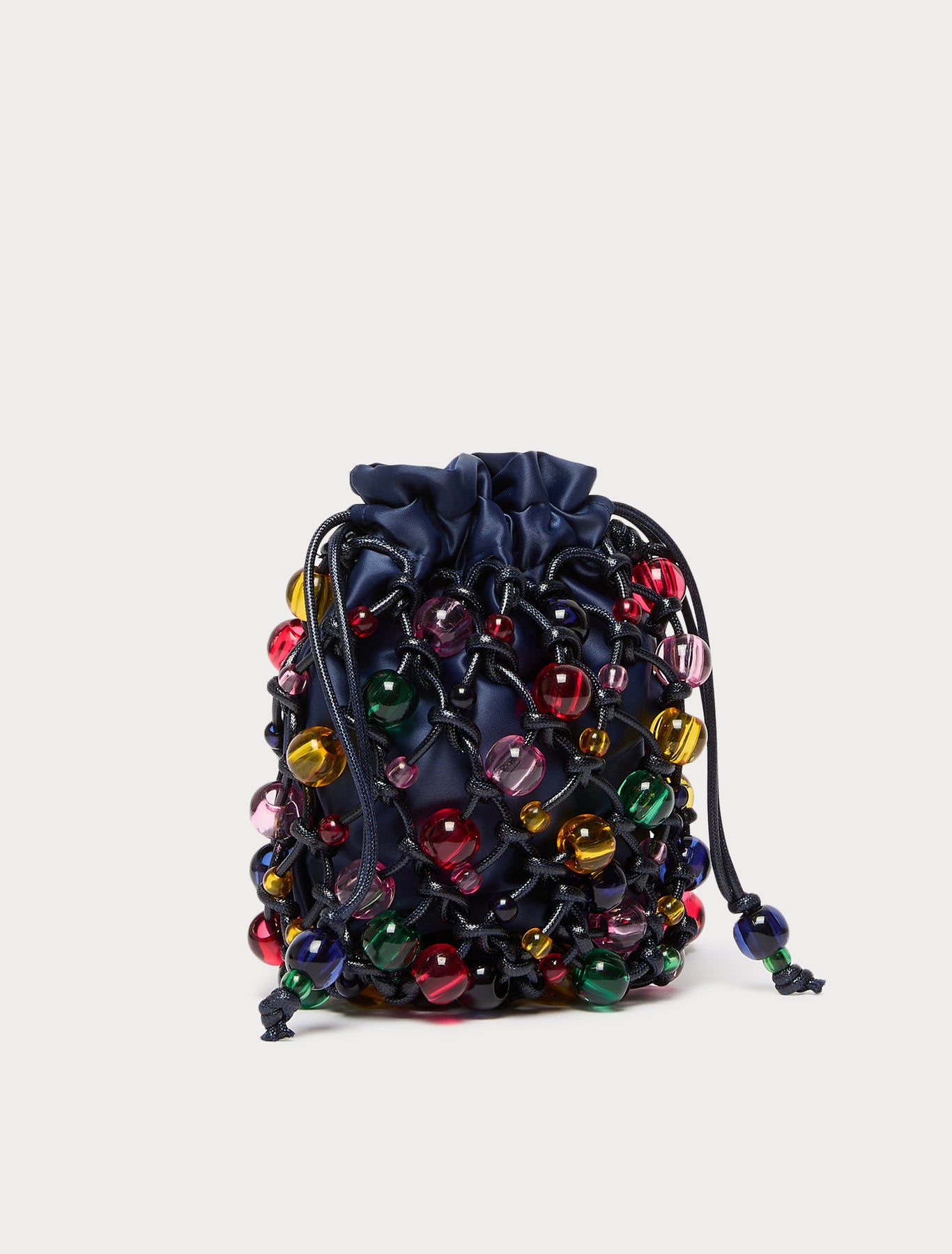 Marina Rinaldi sphere-detail crochet-knit cotton bag for woman