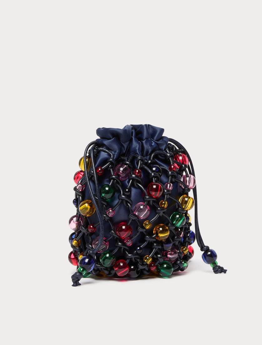 marina rinaldi Sphere-detail crochet-knit cotton bag