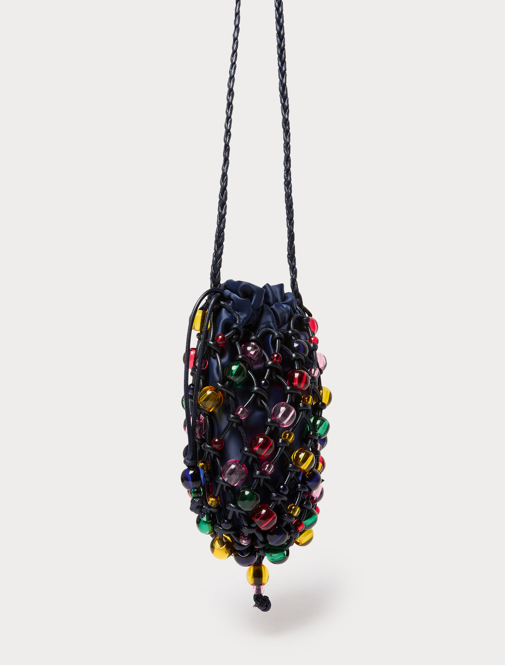 Marina Rinaldi sphere-detail crochet-knit cotton bag for woman