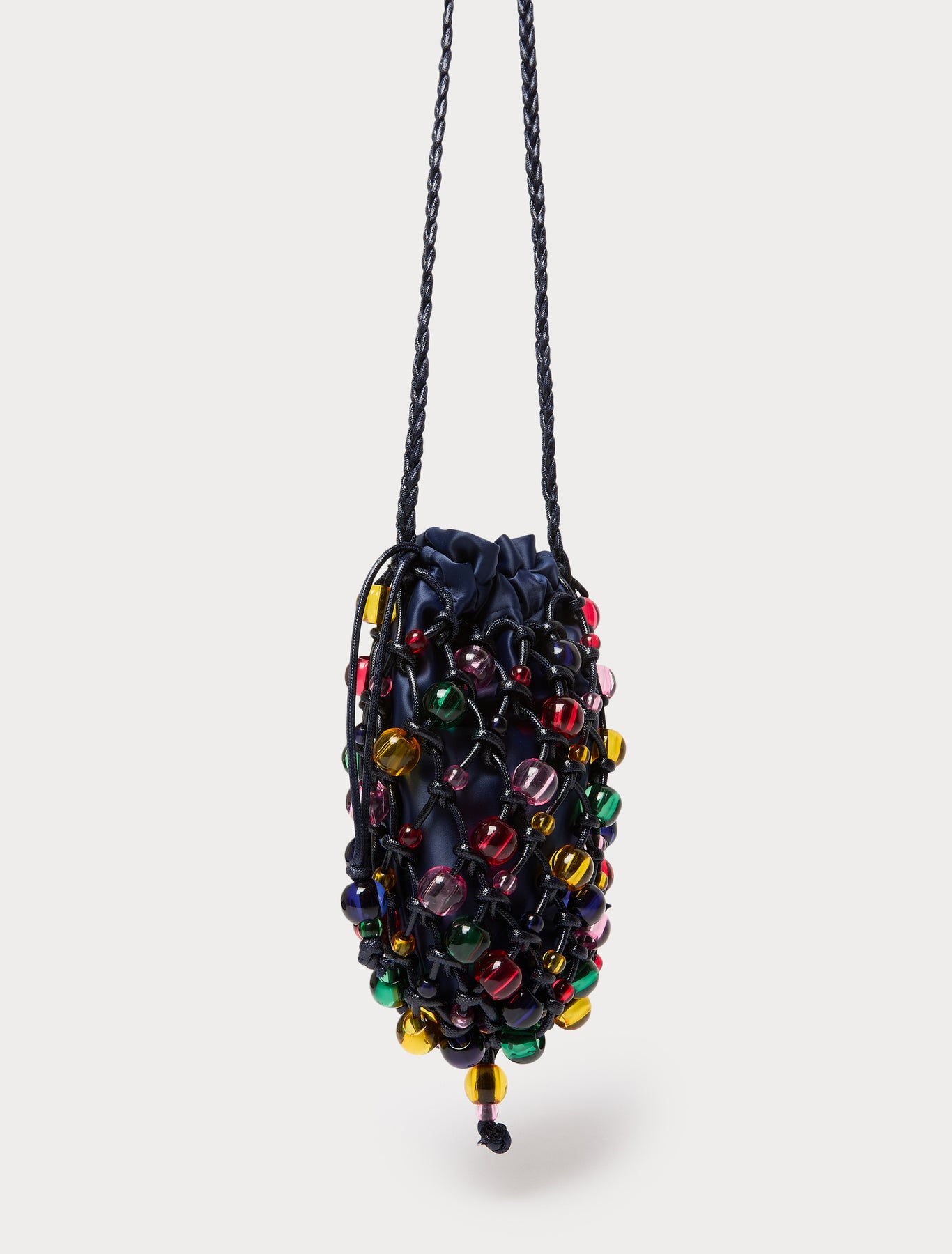 Marina Rinaldi sphere-detail crochet-knit cotton bag for woman