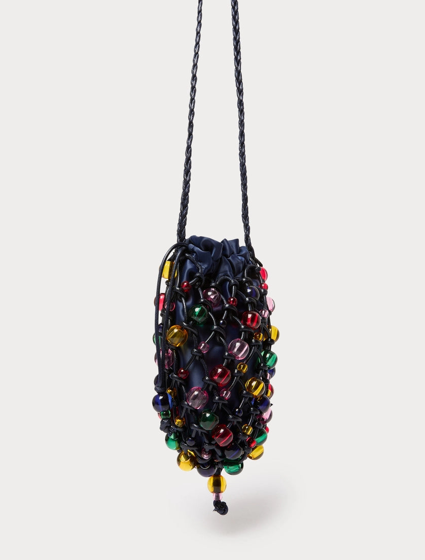 marina rinaldi Sphere-detail crochet-knit cotton bag