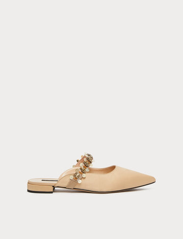 Satin mules