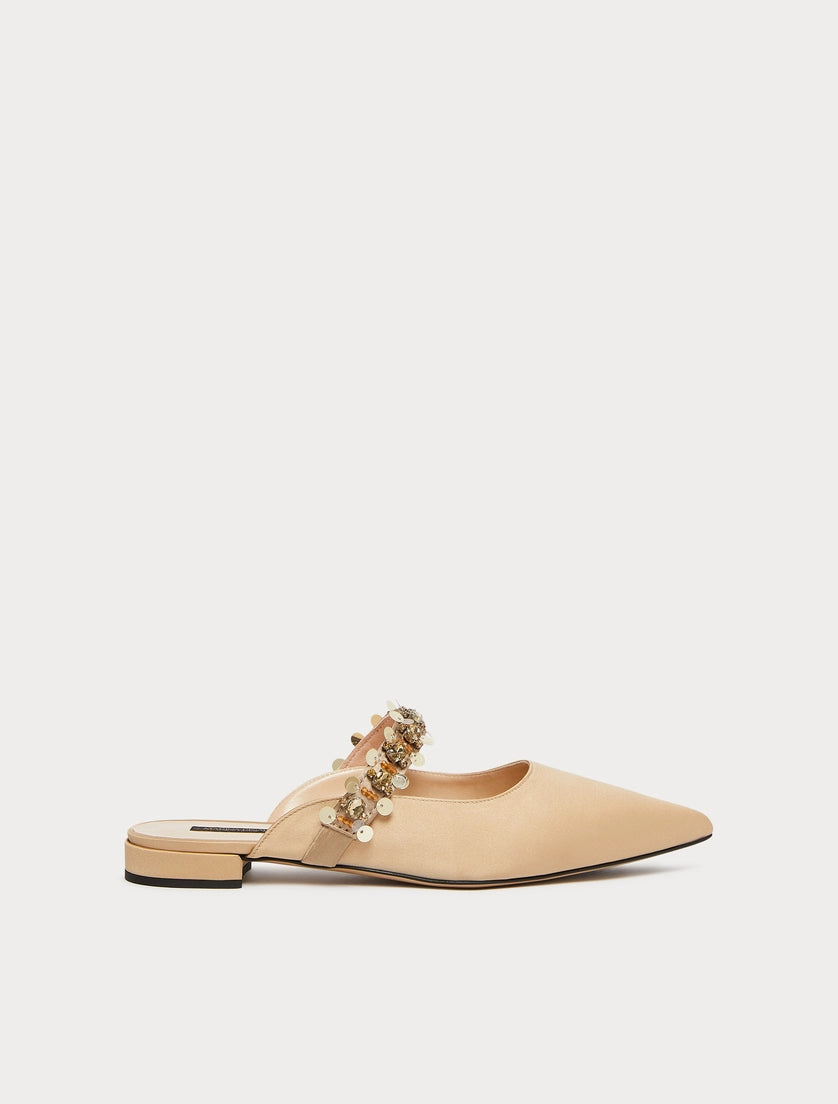 Satin mules