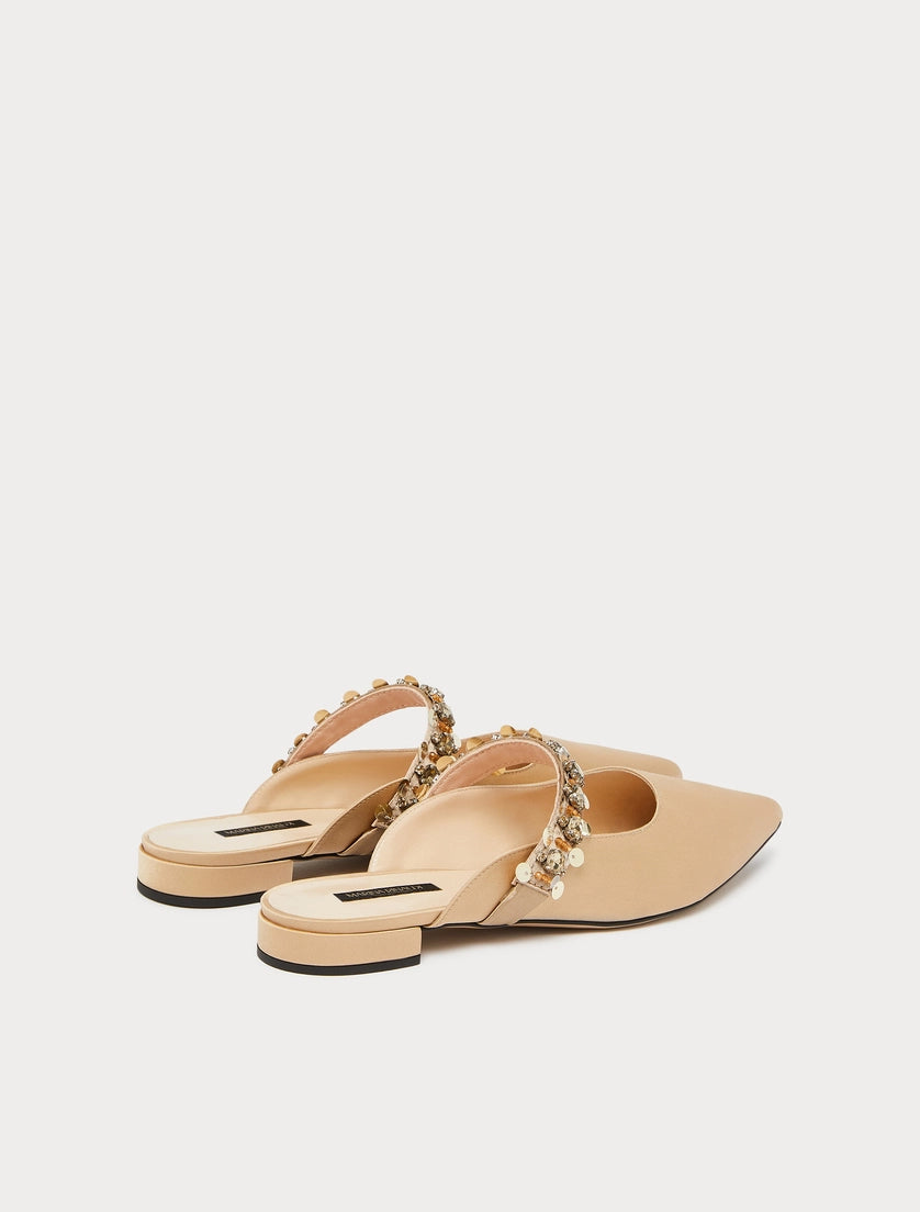 Satin mules