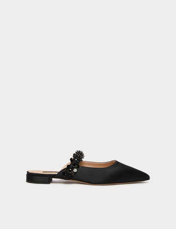 Satin mules