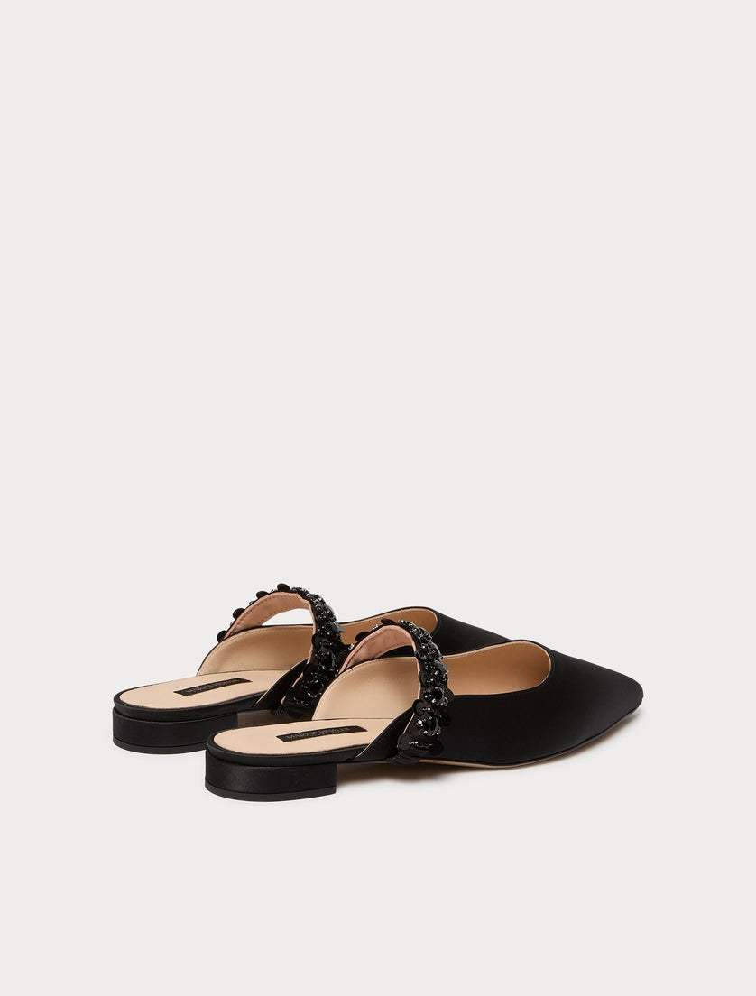 Satin mules