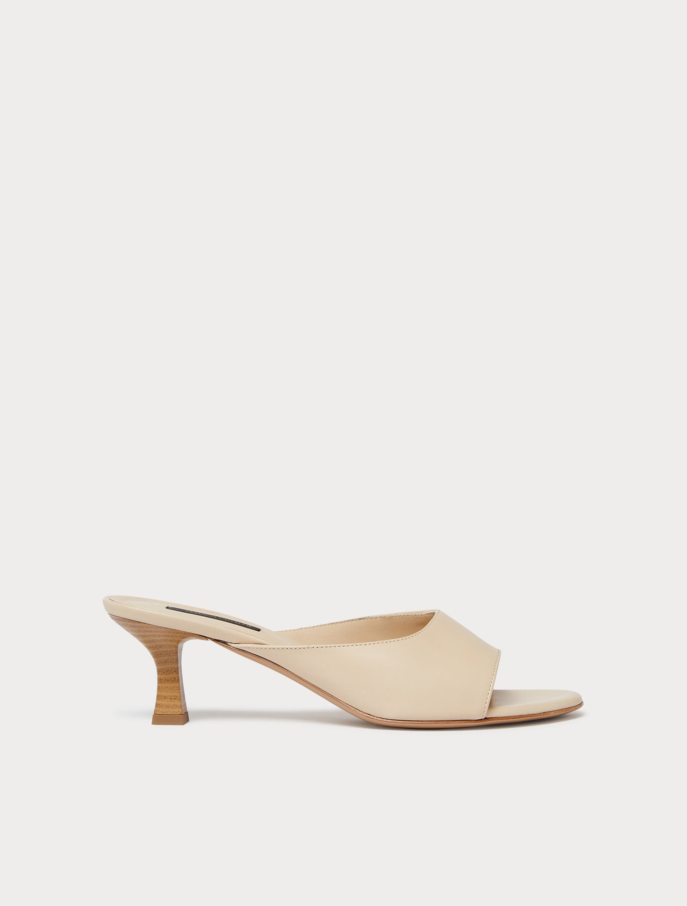 Nappa leather mules