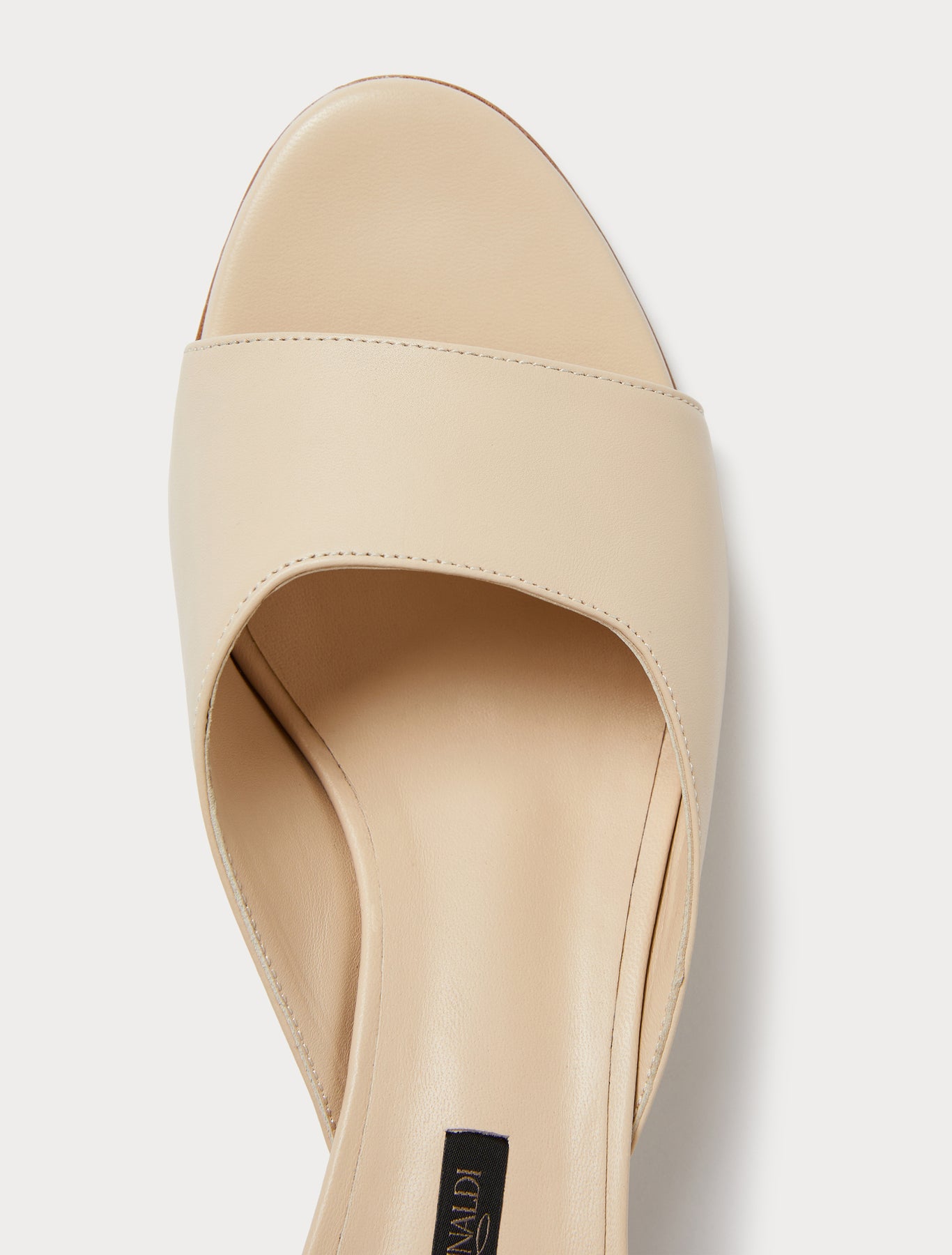 Nappa leather mules