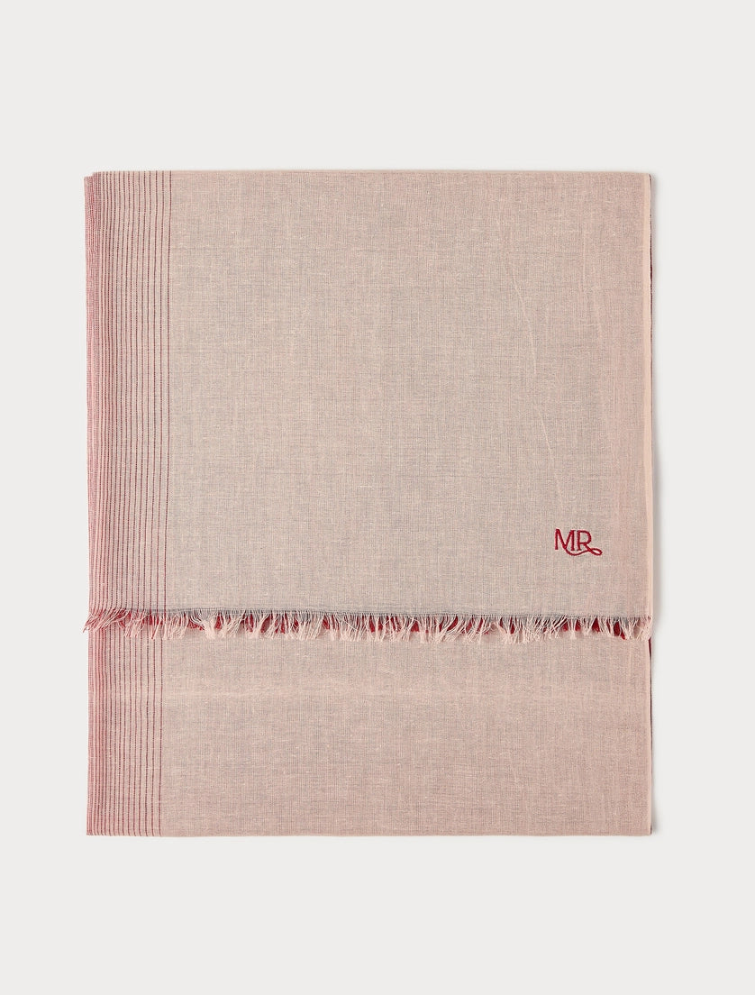 marina rinaldi cotton and linen stole for woman