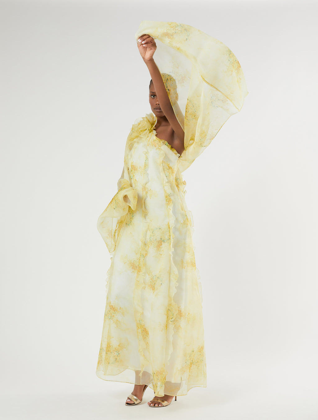 marina rinaldi silk organza stole for woman