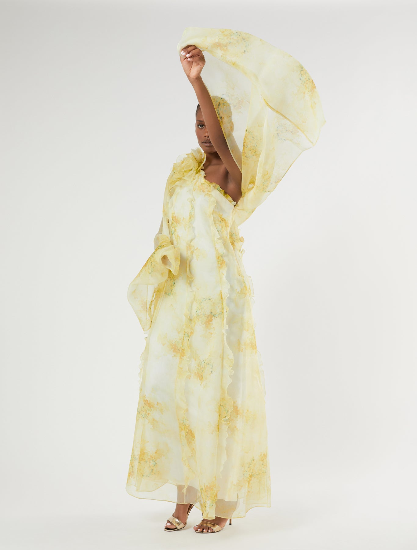 marina rinaldi silk organza stole for woman