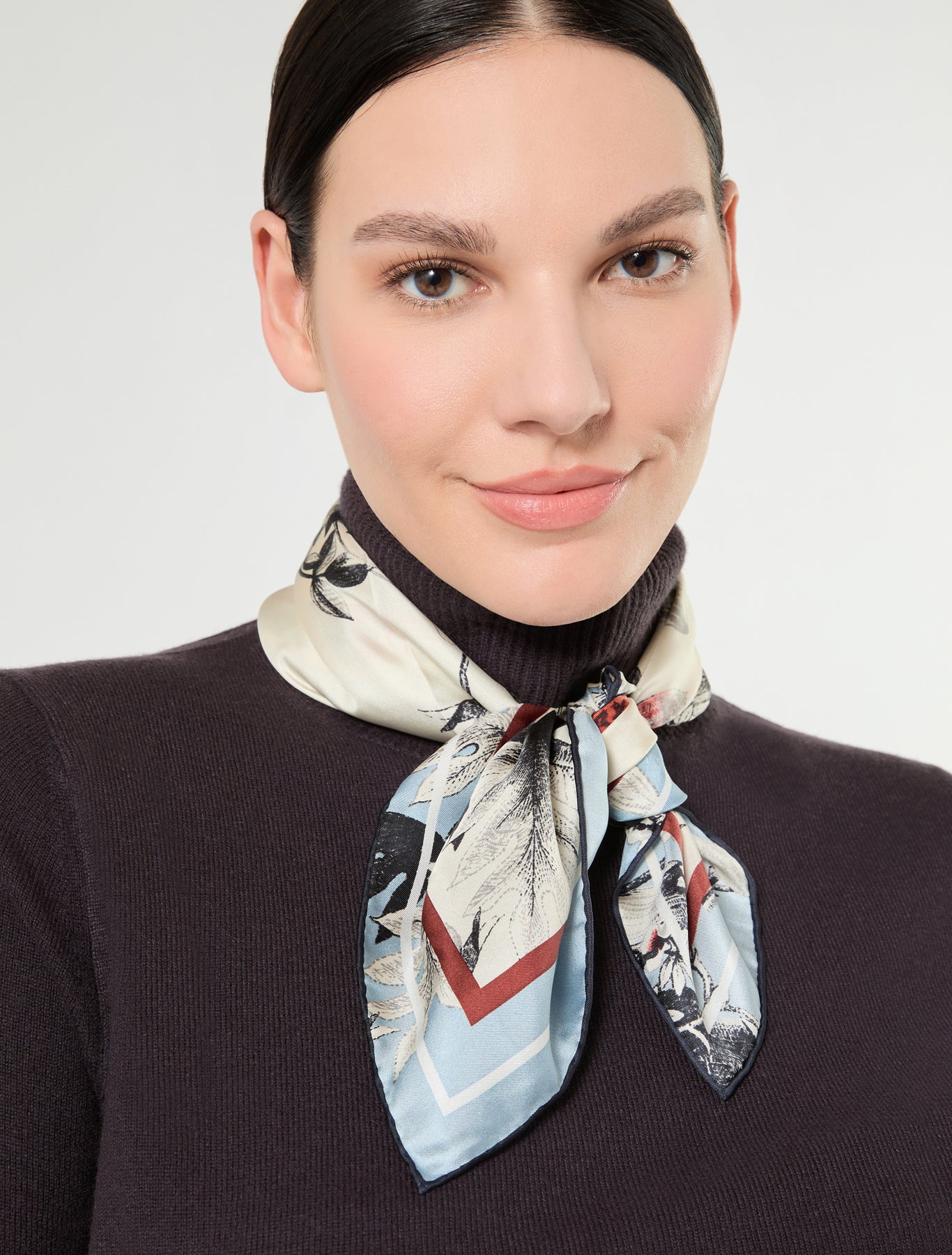 Marina Rinaldi silk twill scarf for woman