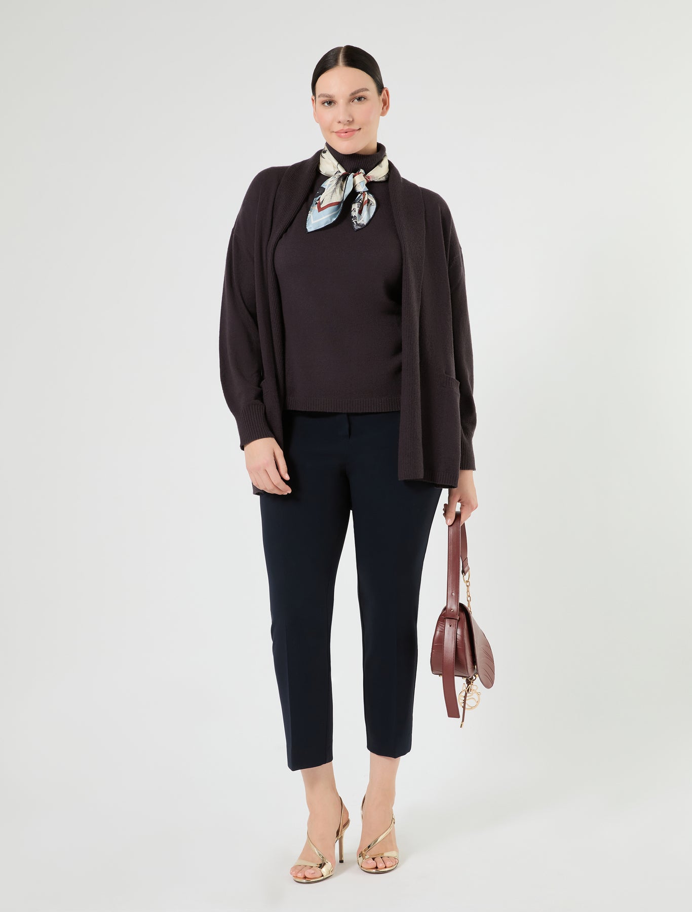 Marina Rinaldi silk twill scarf for woman