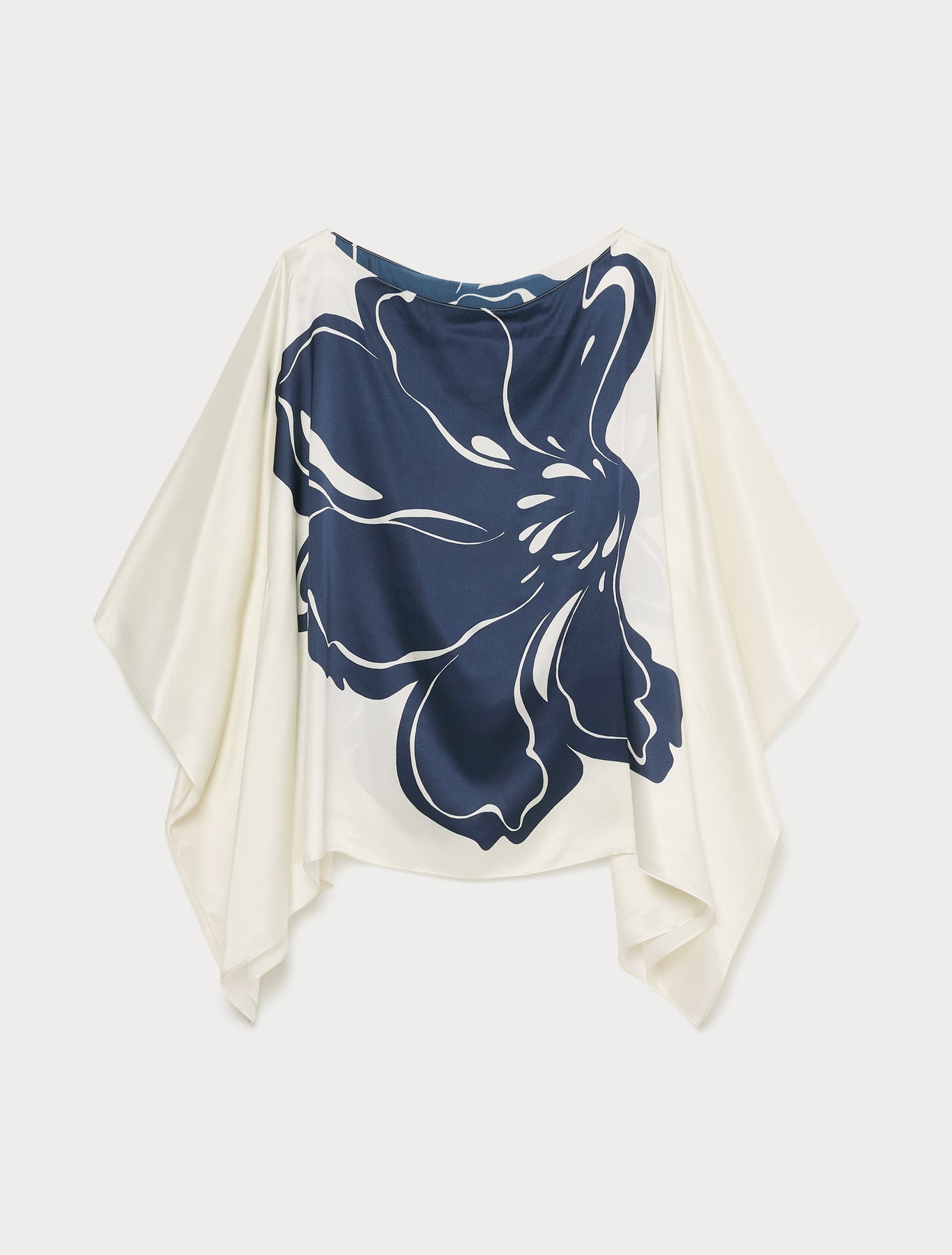 Marina Rinaldi silk satin poncho for woman