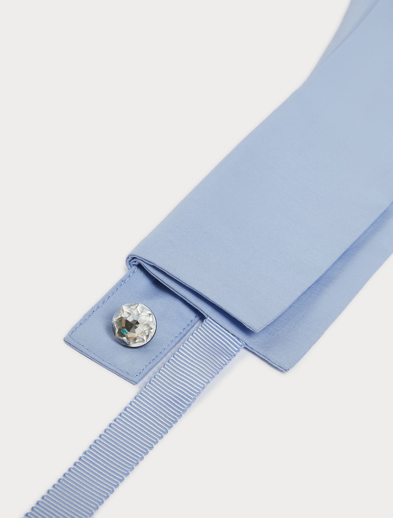 Cotton poplin collar