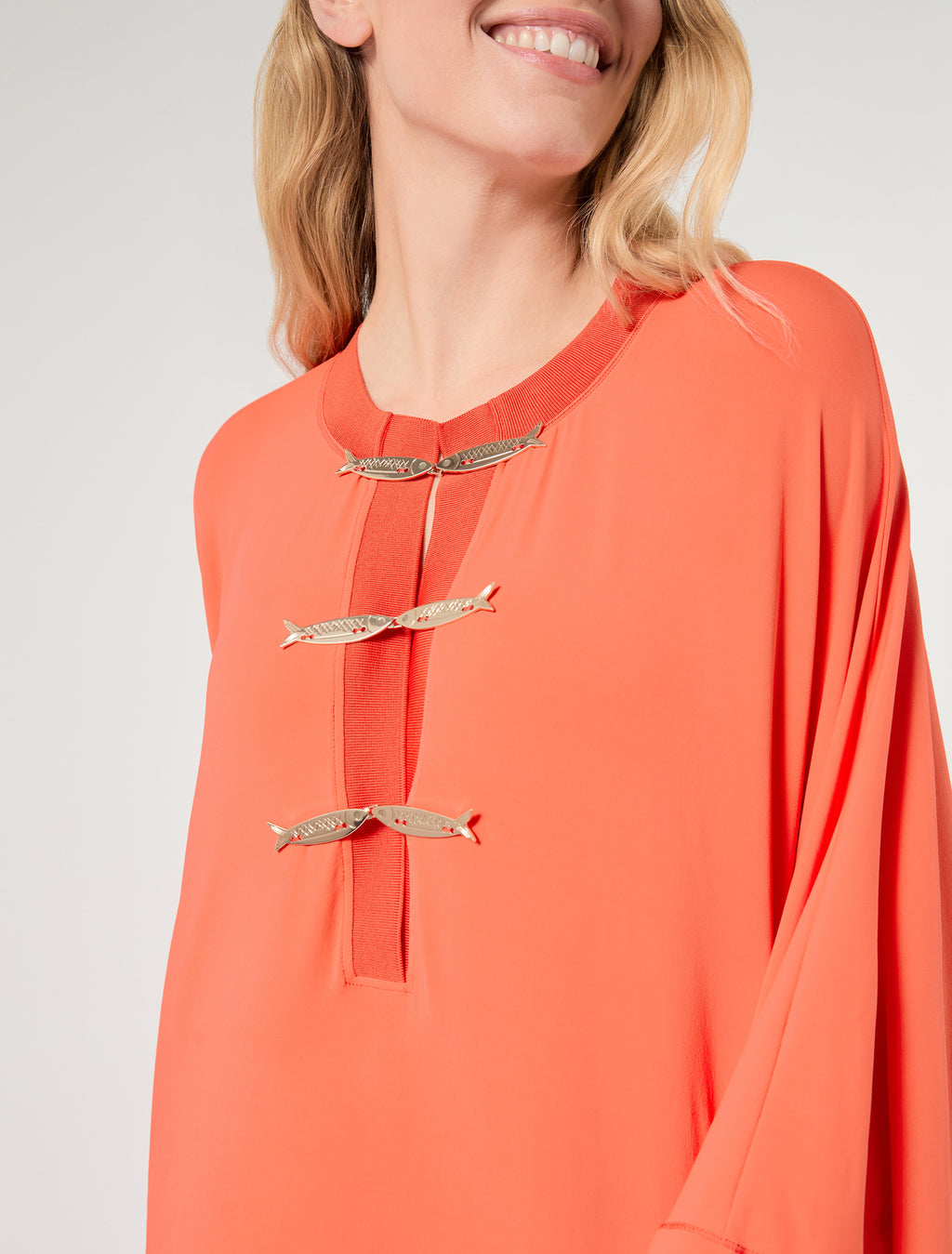 marina rinaldi jersey kaftan dress for woman