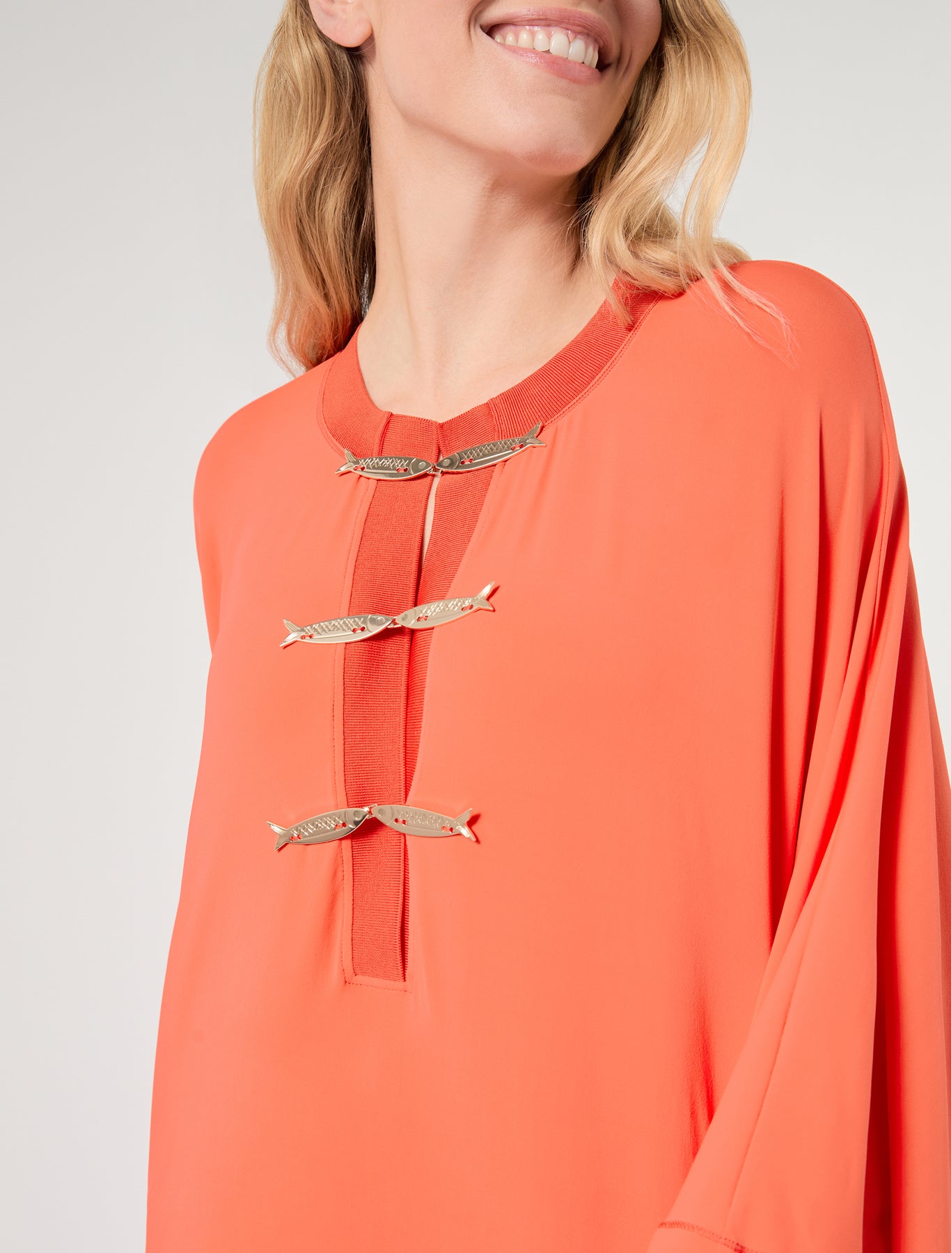 marina rinaldi jersey kaftan dress for woman