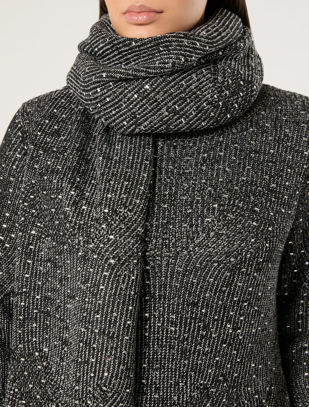 Marina Rinaldi wool blend knit scarf for woman