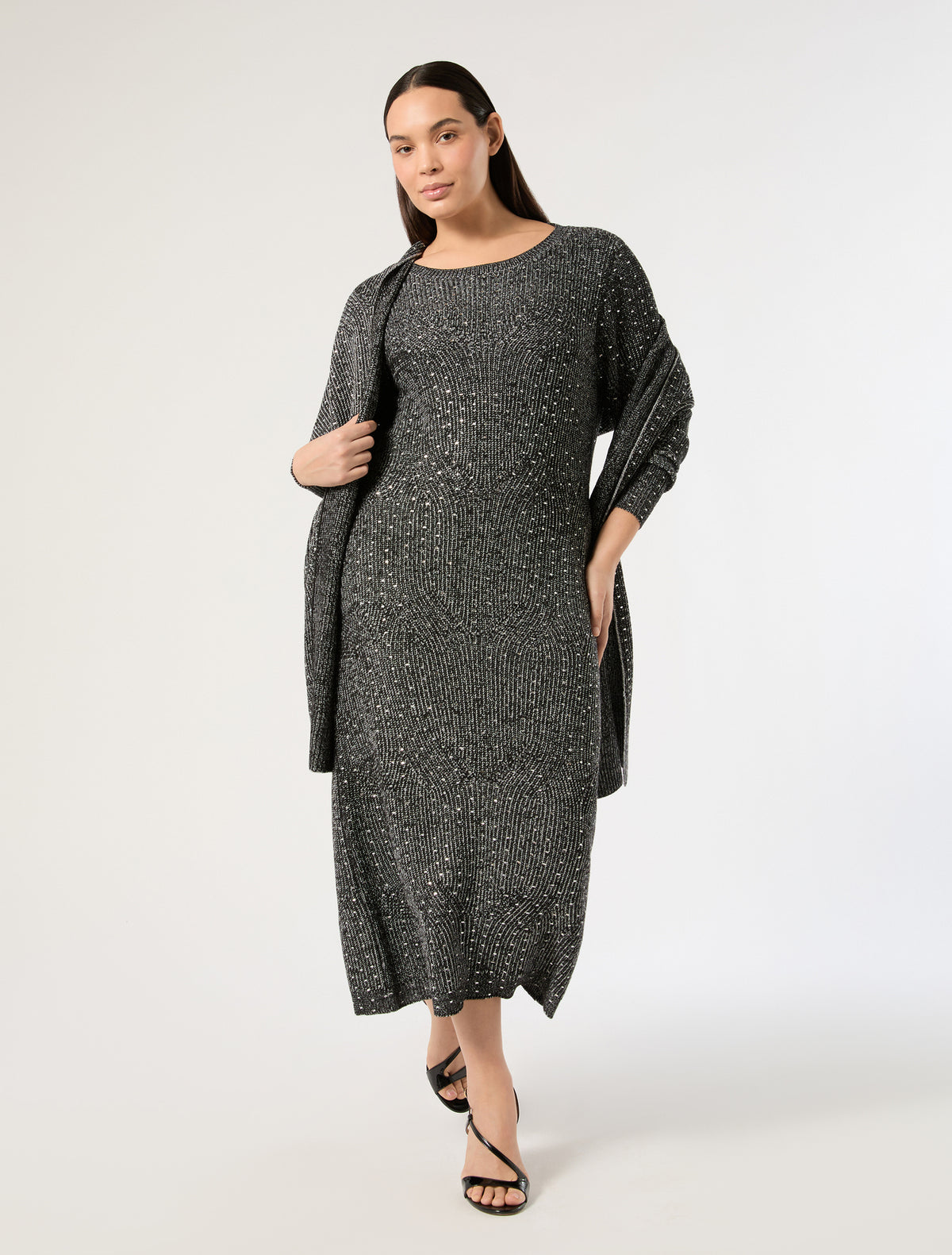 Marina Rinaldi wool blend knit scarf for woman