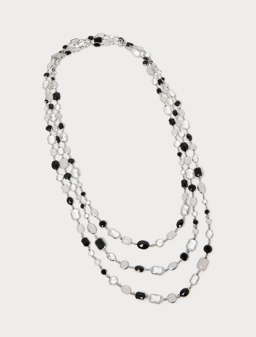 Crystal-adorned necklace