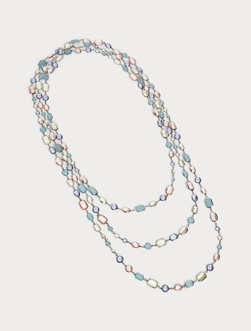 Crystal-adorned necklace