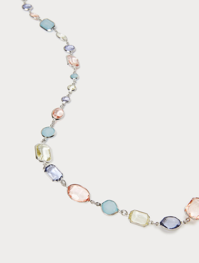 Crystal-adorned necklace