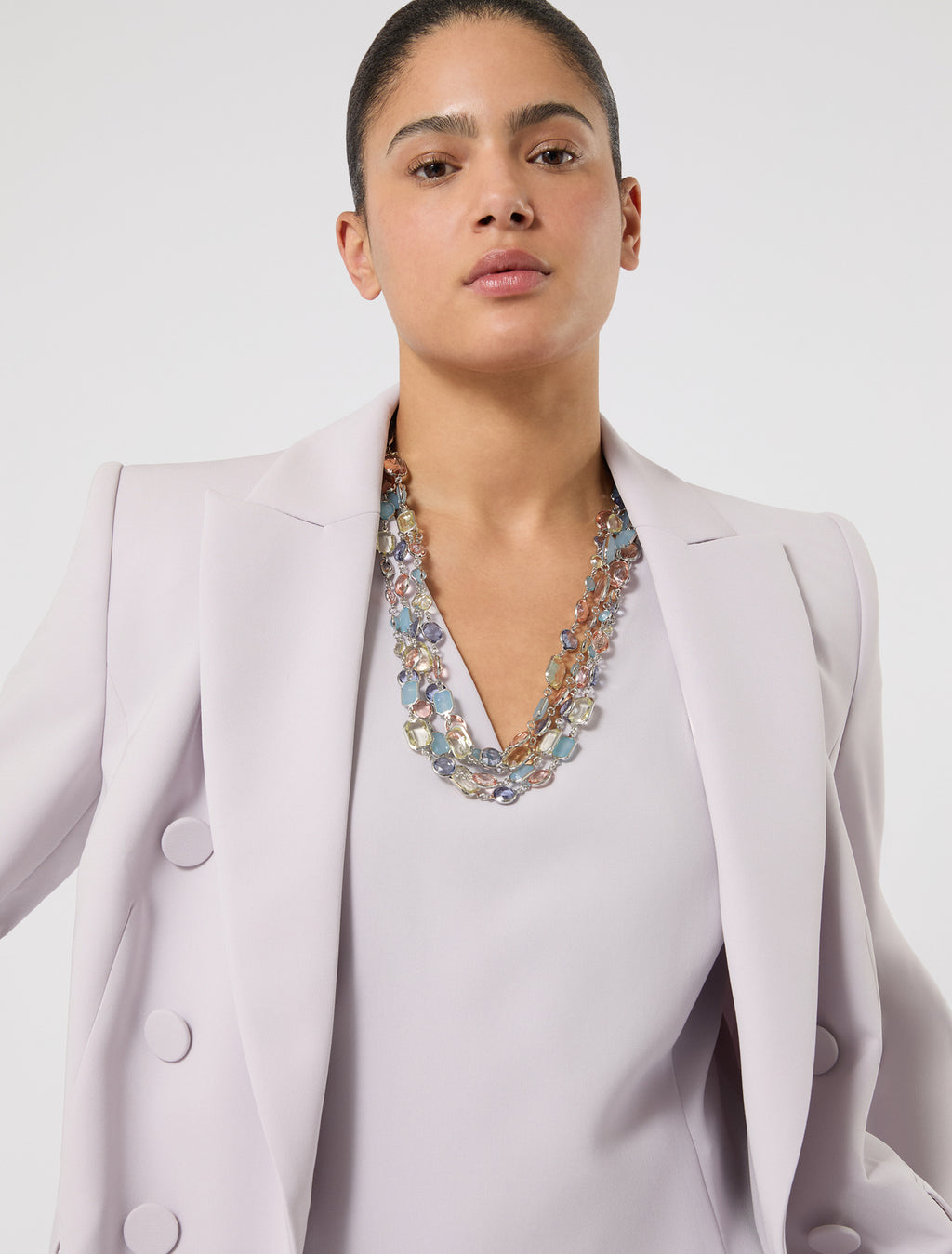 marina rinaldi crystal-adorned necklace for woman