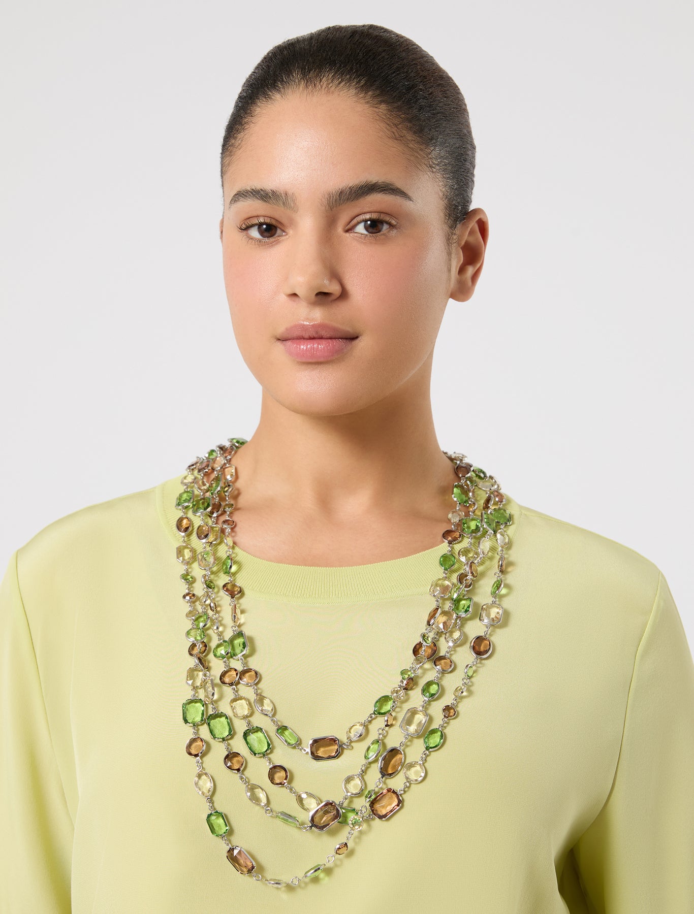marina rinaldi crystal-adorned necklace for woman
