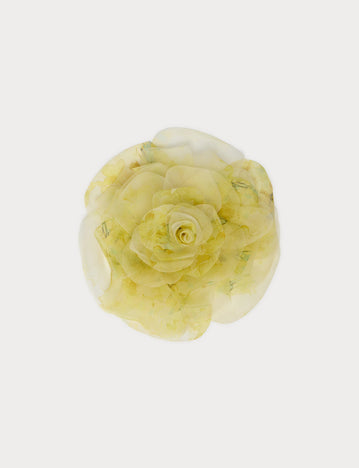 Organza flower brooch