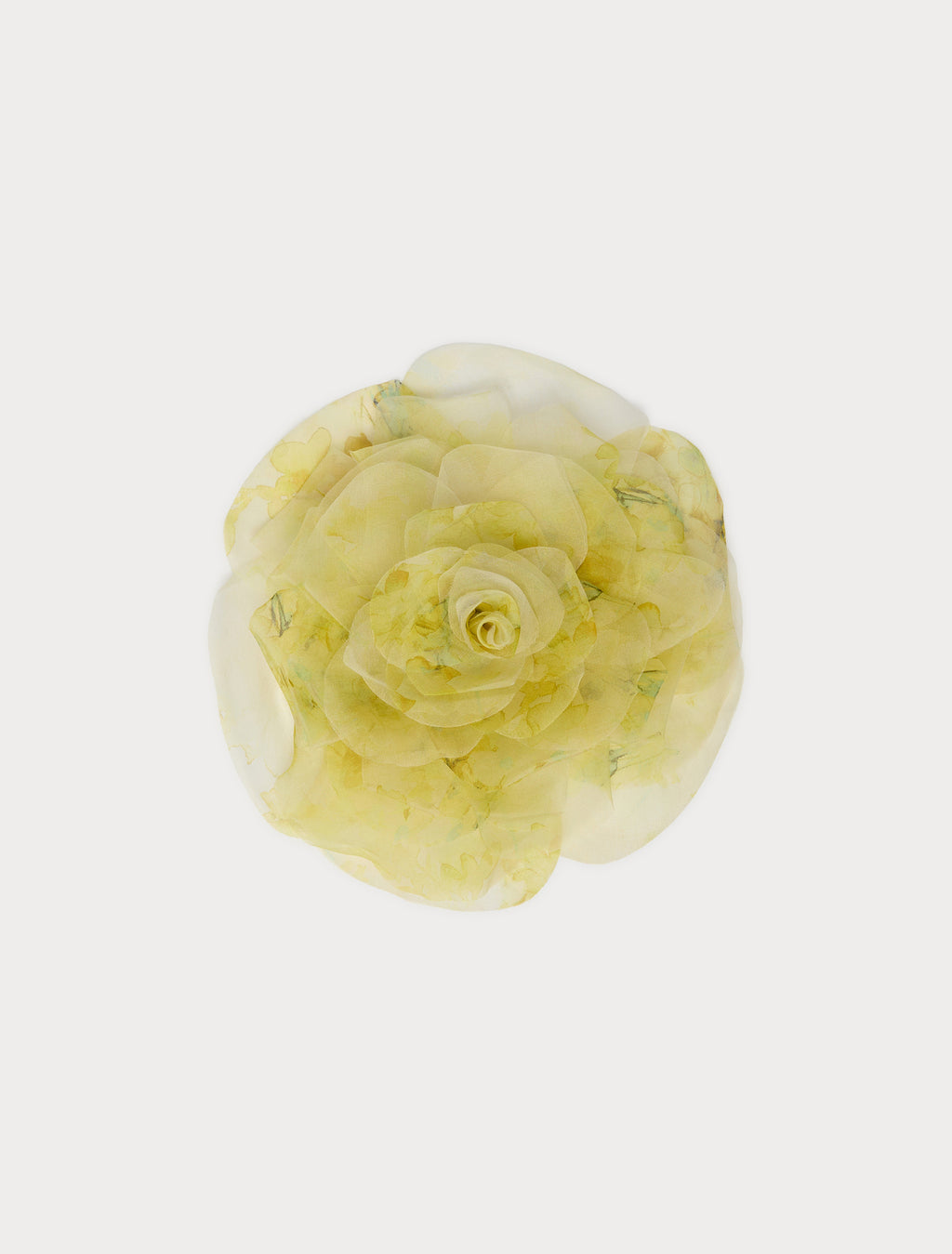 Organza flower brooch