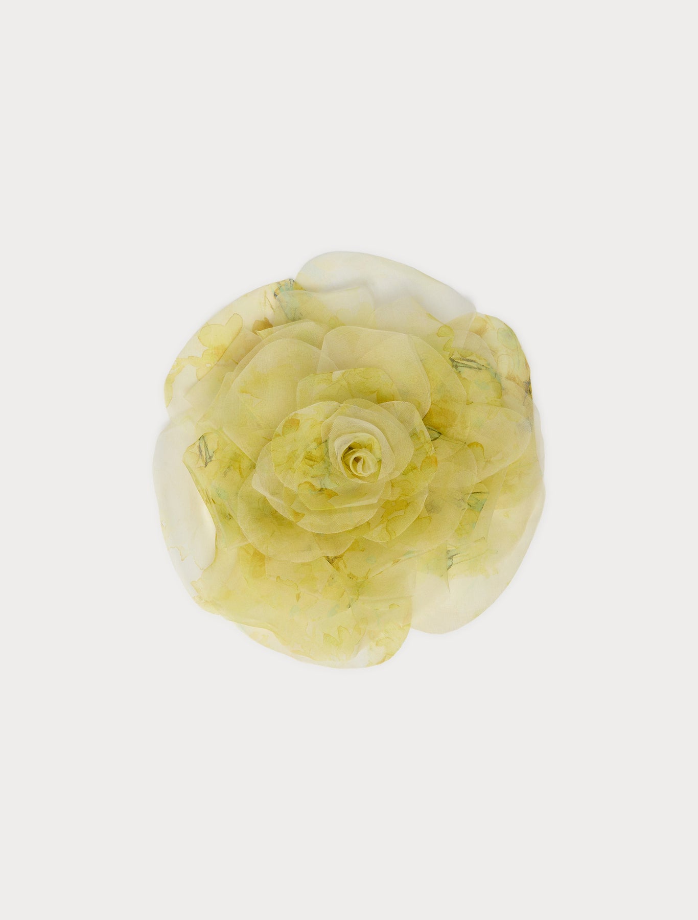 Organza flower brooch