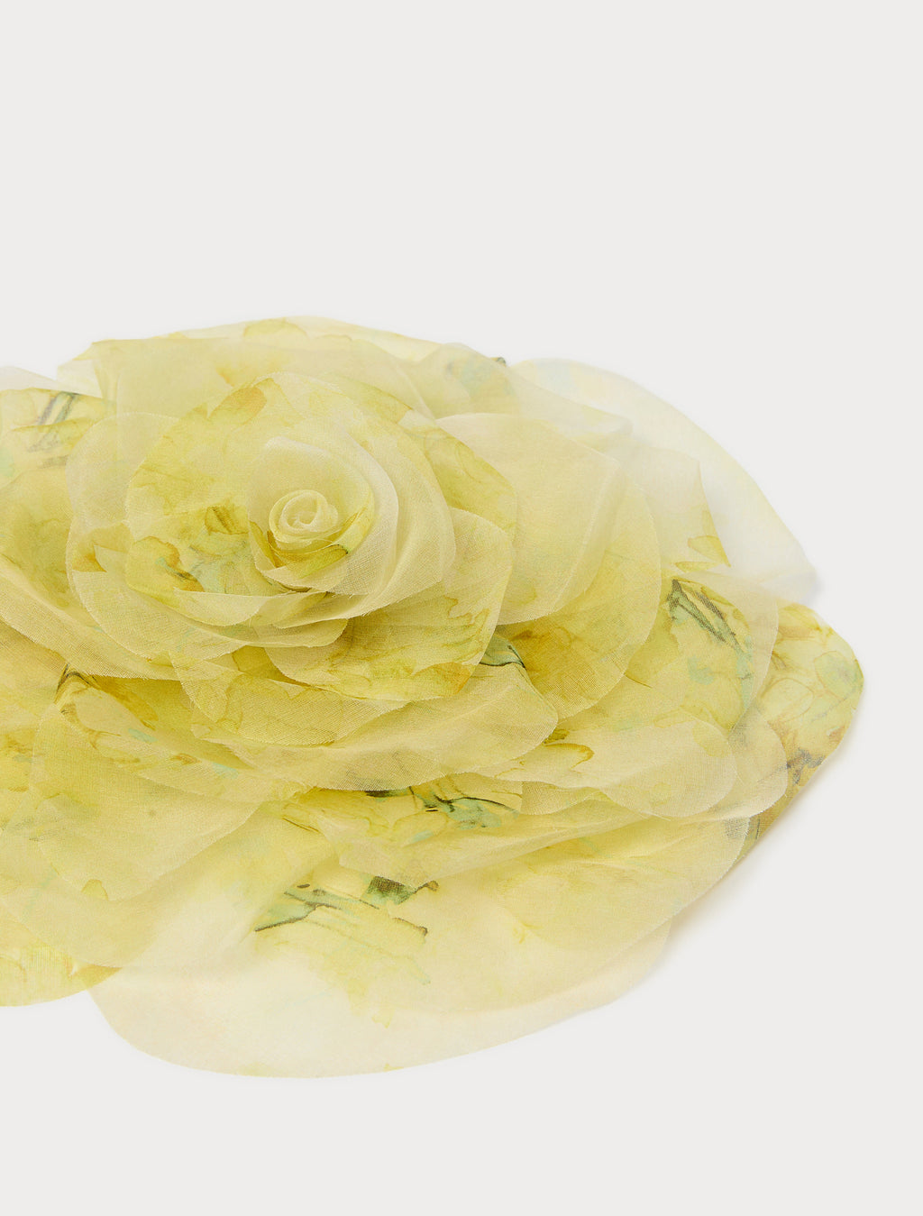 Organza flower brooch