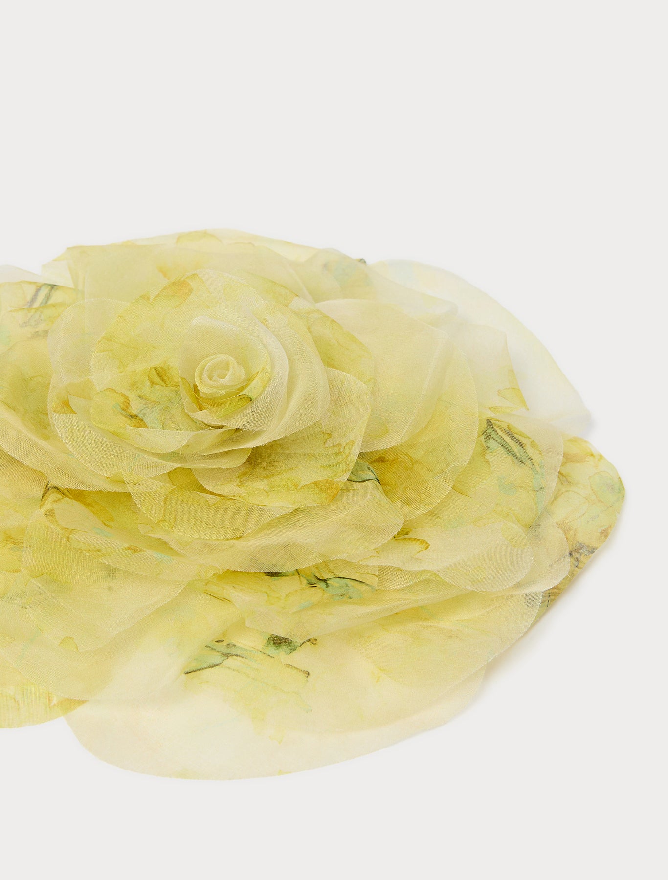 Organza flower brooch