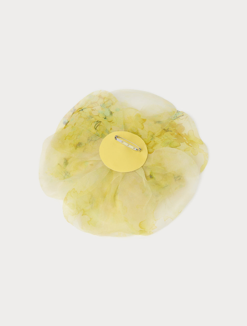 Organza flower brooch