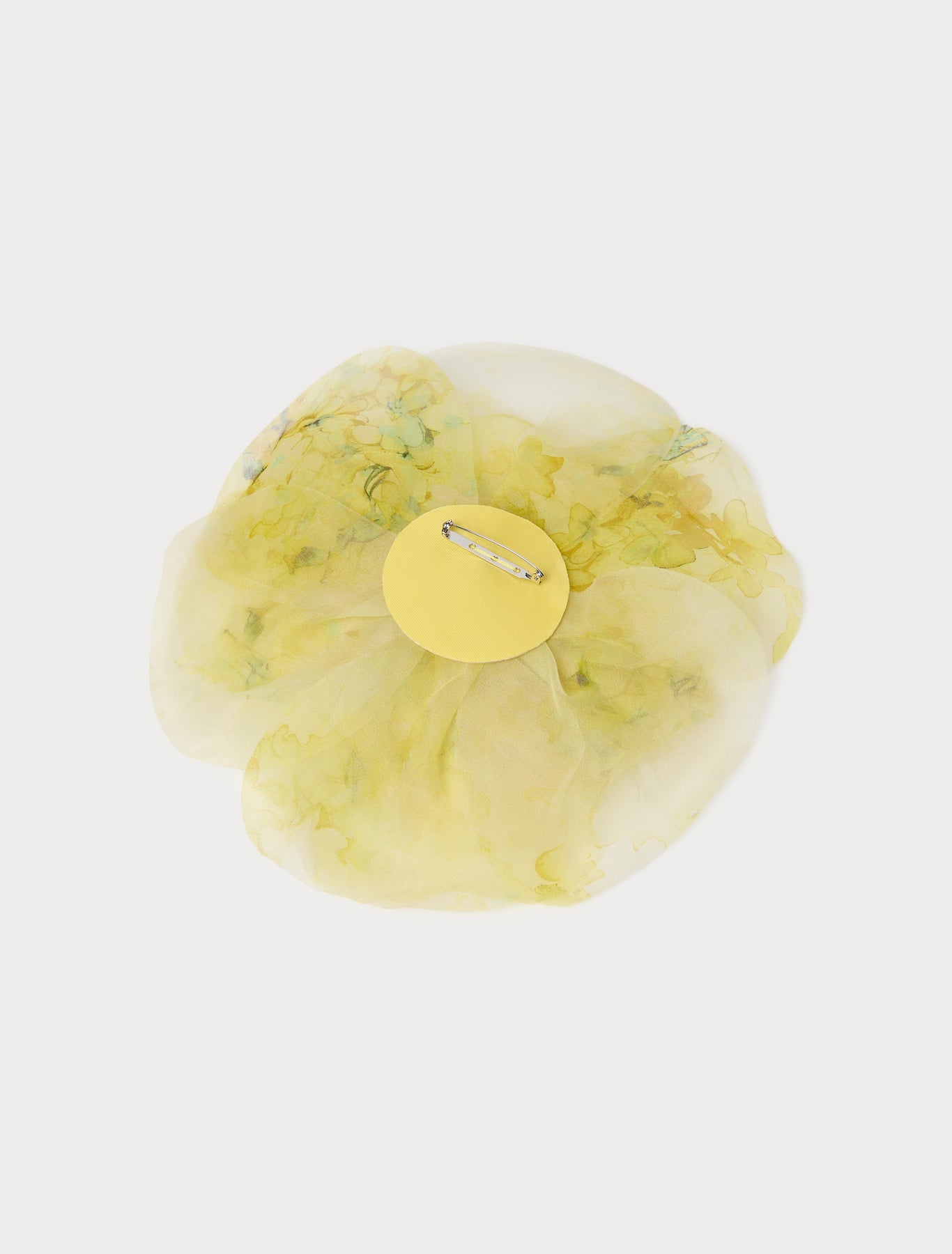 Organza flower brooch