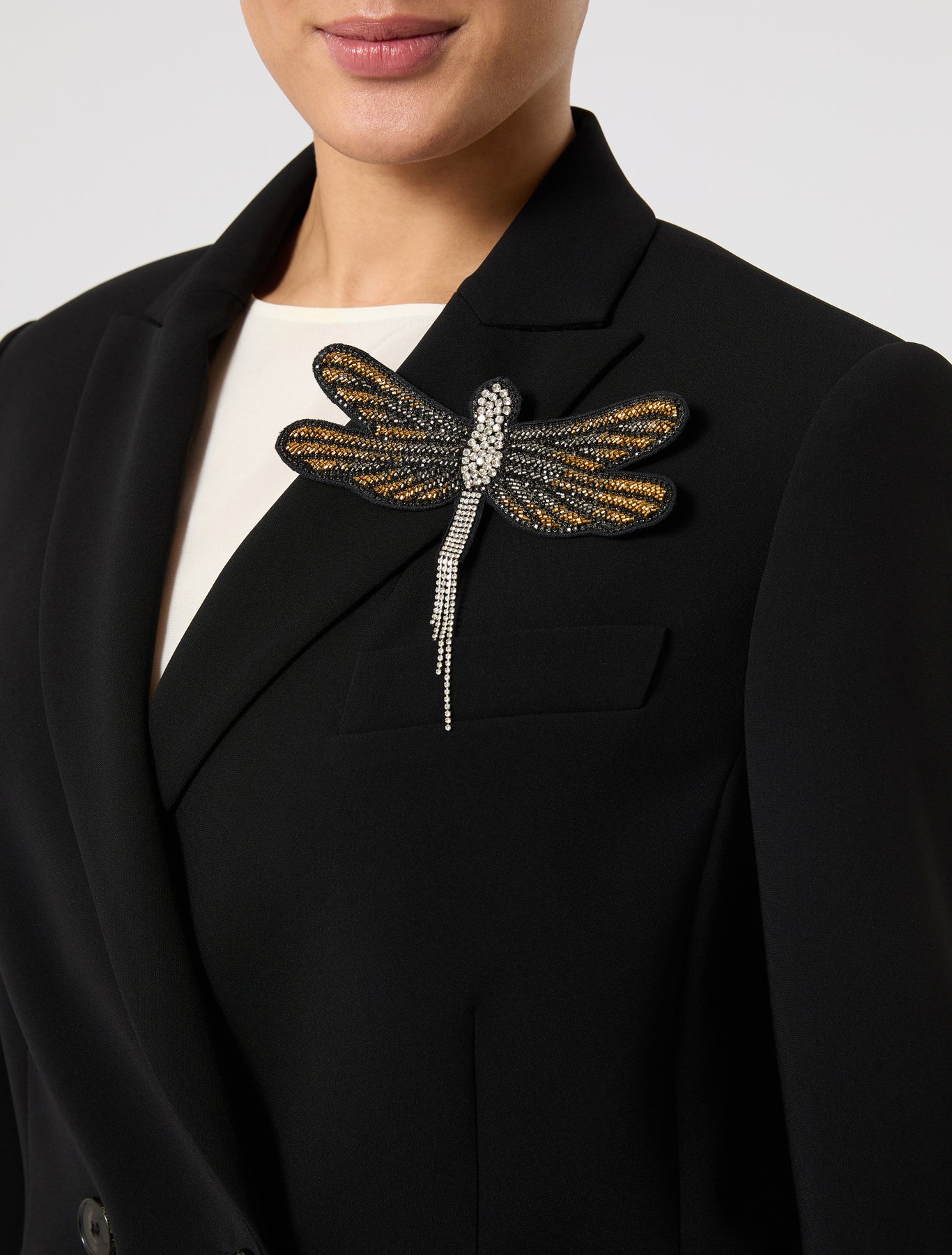 marina rinaldi dragonfly brooch pin for woman