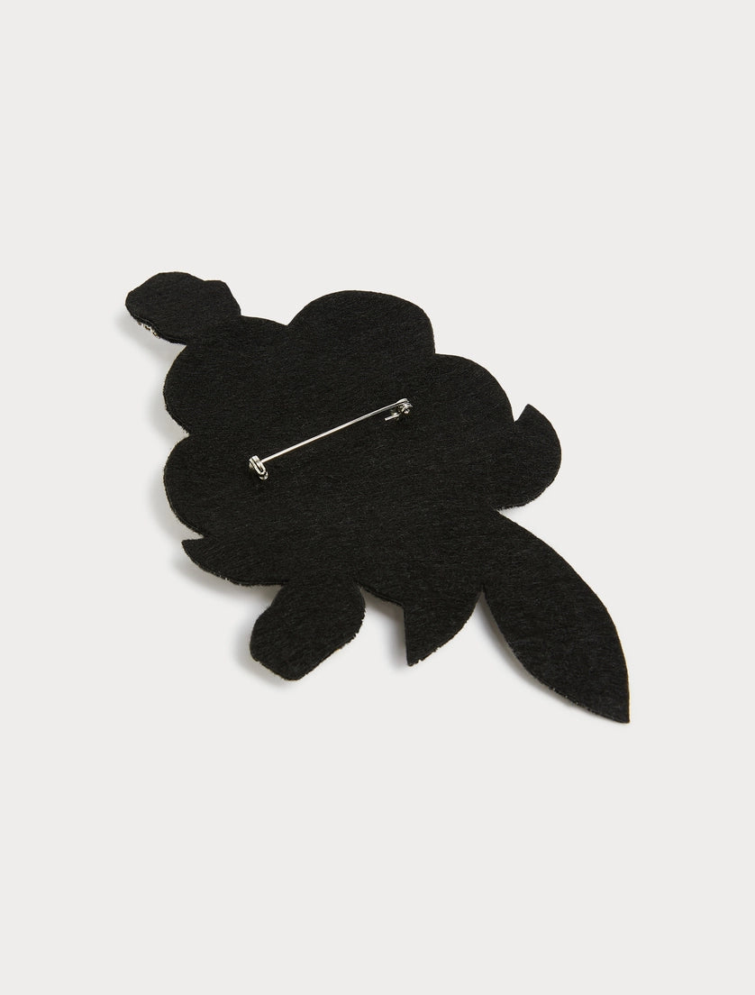 Flower brooch pin