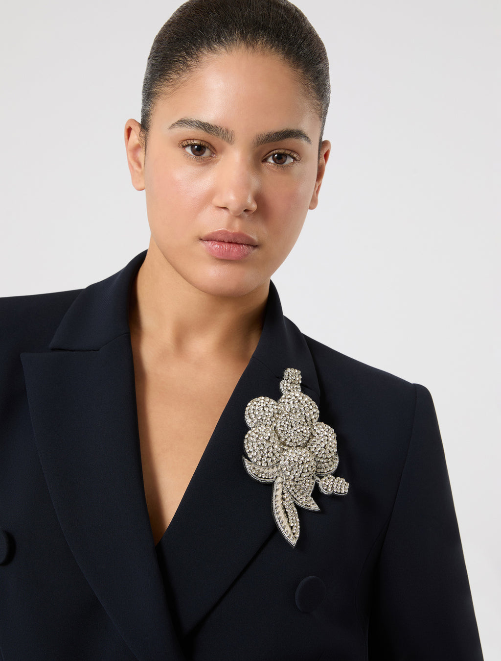 marina rinaldi flower brooch pin for woman