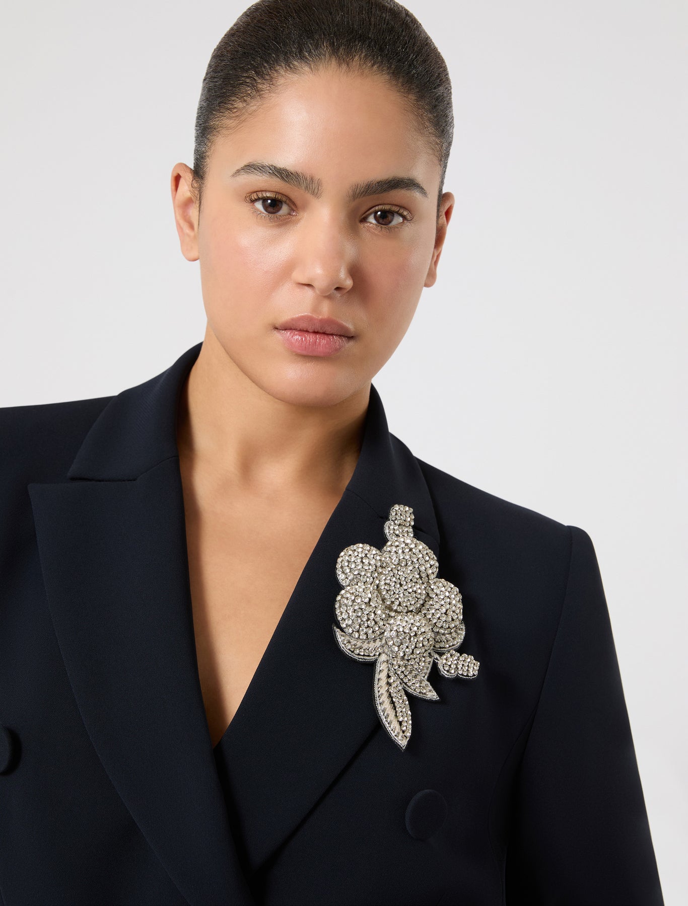 marina rinaldi flower brooch pin for woman