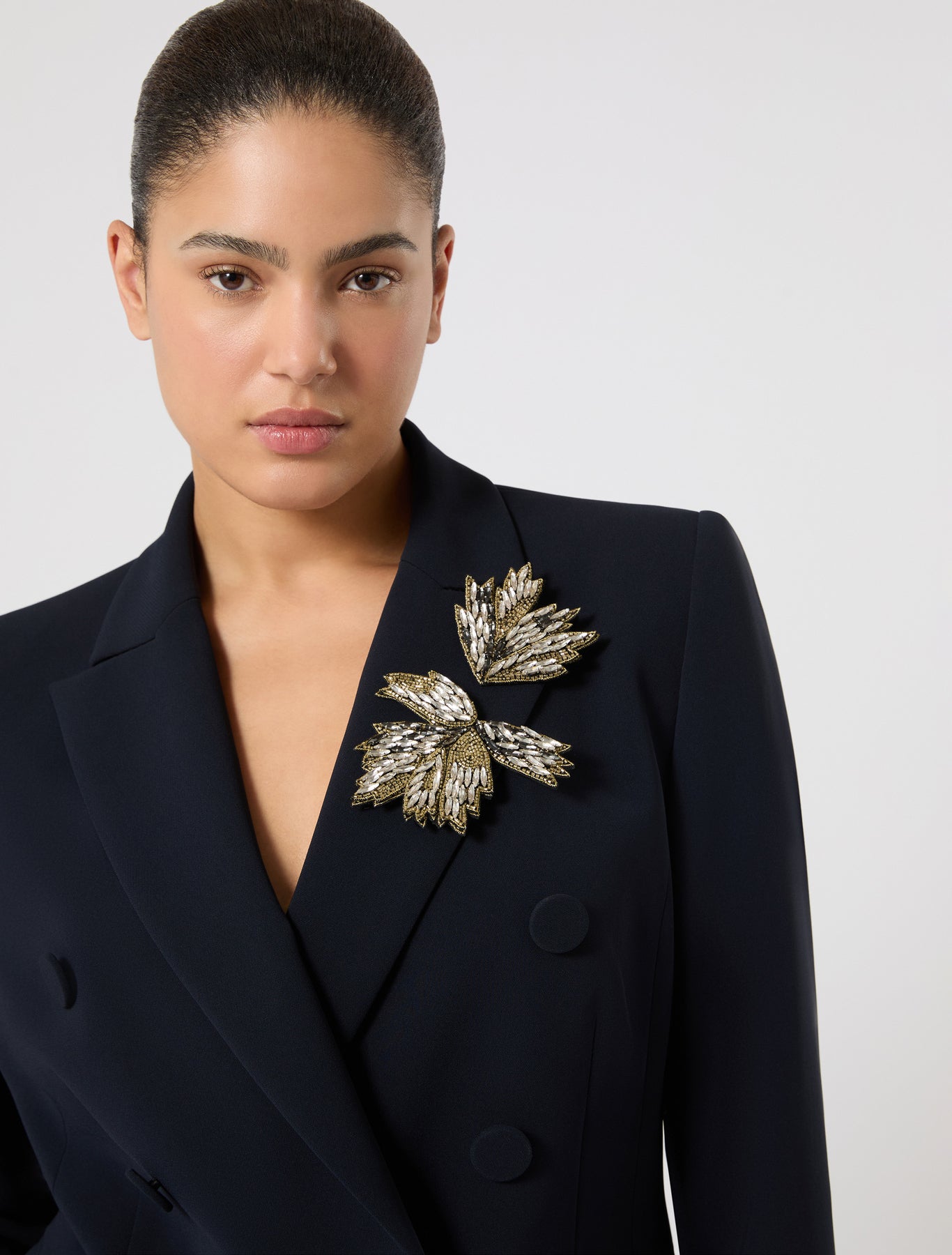 marina rinaldi flower brooch pin for woman
