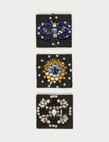 Marina Rinaldi rhinestone brooch set for woman