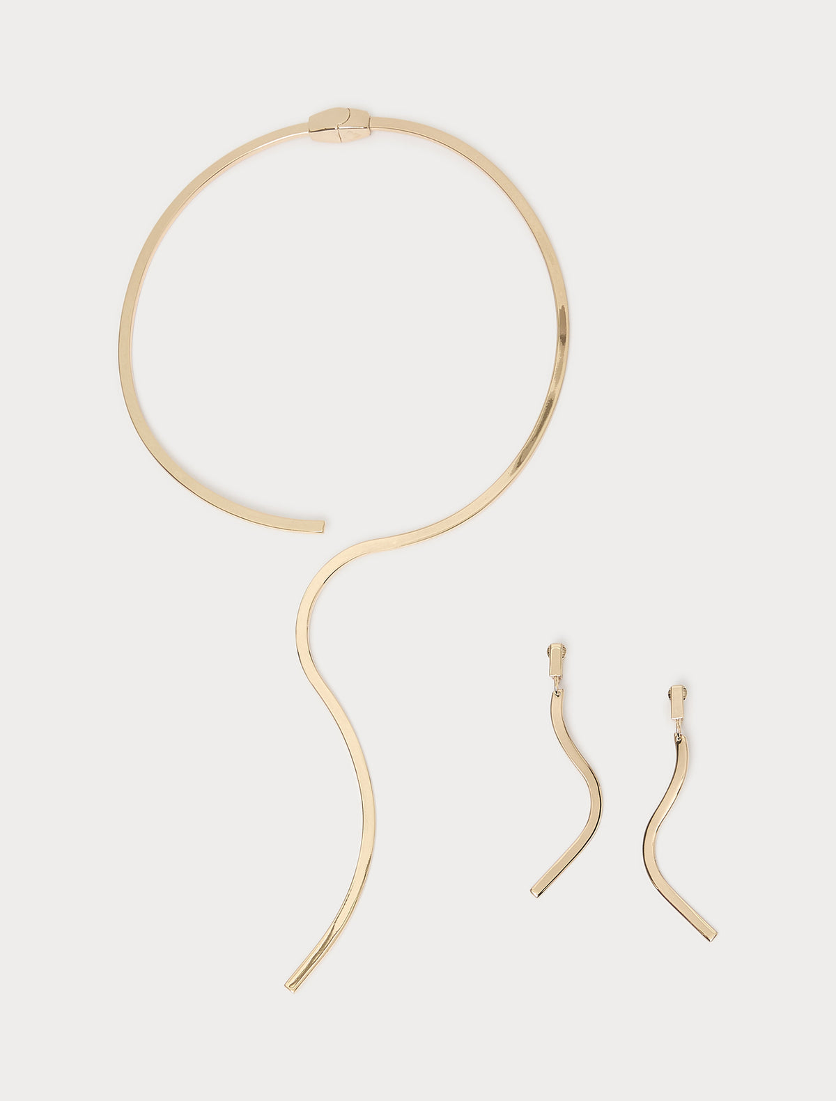 Marina Rinaldi wave necklace and earrings for woman