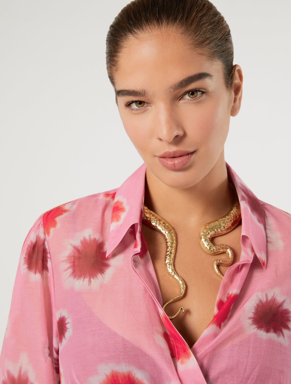 Marina Rinaldi asymmetrical metal choker for woman